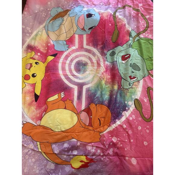 Pokemon Kids 4 Pc Purple Pink Reversible Comforter Full Sheet, 2 Pillow Cases - Picture 6 of 6
